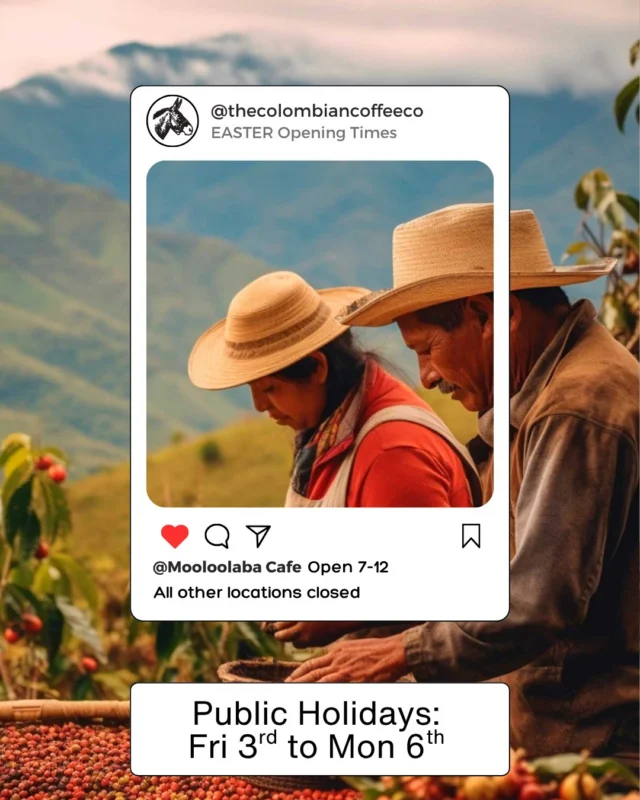 Easter trading hours 🐣
Friday 3rd April to Monday 6th April
Mooloolaba open 7am to 12pm
All other locations closed
Mooloolaba’s on deck all long weekend. Swing by for a proper coffee ☕