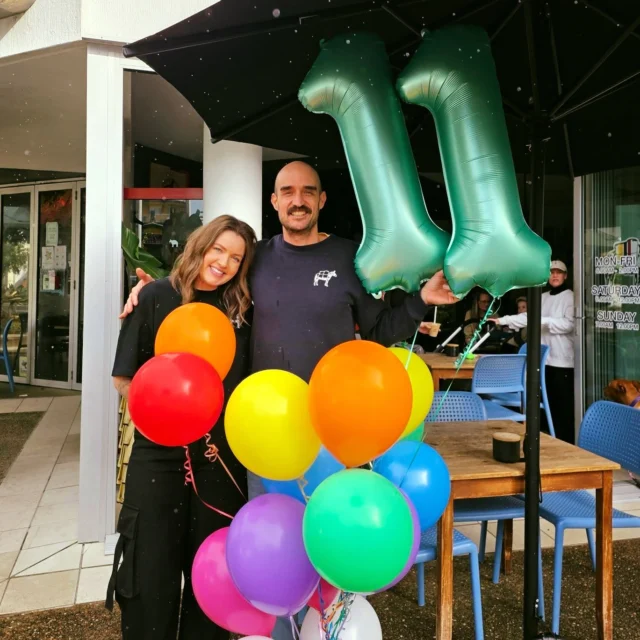 Today marks 11 years since we opened the doors in Mooloolaba, our first and original cafe. 🎉

One café has since grown into five locations and our own roastery. It's been quite a ride!

Thank you to everyone who's supported us along the way, our wonderful customers, our suppliers, our friends and our families.

To our team, past and present, we appreciate everything you've brought to the business over the years. We've been lucky to work alongside genuinely good and talented people who care about coffee and our community. 

And Kat... there are not enough words in the English or Spanish language to express how important you are or how grateful I am to you. You've been there from the very beginning. This business simply wouldn't exist without you.

Happy birthday to the little café that started it all. ❤️